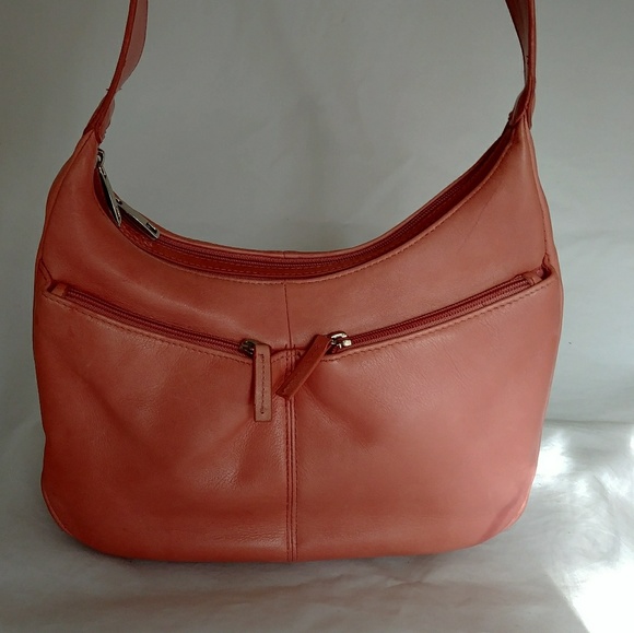 Preston & York lamb leather pink hand bag - Picture 4 of 8